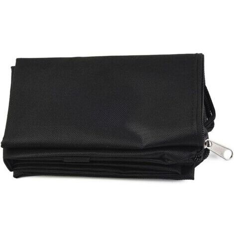 1 sac d'aspirateur universel pour souffleur de feuilles de jardin, pelouse, cour, déchiqueteuse de feuilles, tissu non tissé indéchirable et extrêmement (noir) (1/5)