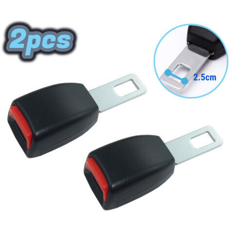 Lot de 2 rallonges de ceinture de sécurité améliorées (largeur de la languette de verrouillage : 2,5 cm), rallonge de ceinture de sécurité avec boucle de ceinture de sécurité. (1/4)