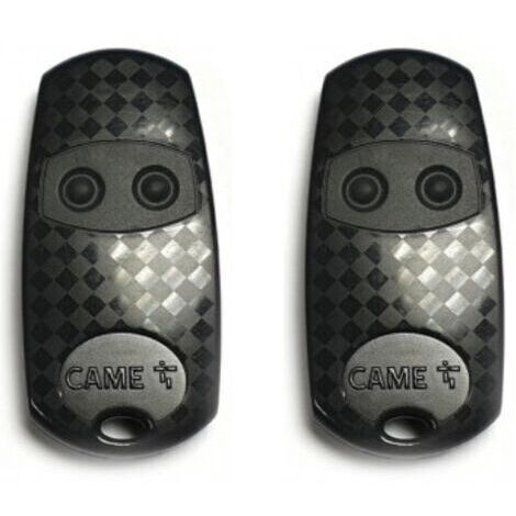 Lot de 2 télécommandes à code fixe CAME TOP432EE 433,92 MHz - Commande de portail et de porte de garage
