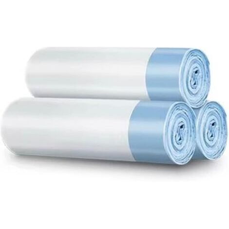 RMAN Sac à litière pour chat 500 x 450 mm avec poignée de transport pour litière pour chat autonettoyant, biodégradable, durable, résistant aux déchirures, 3 rouleaux/45 pièces (1/5)