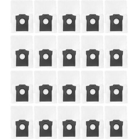 Sacs à poussière de rechange pour Dreame D20/D30 Ultra, F10 Plus, pour Mova Mobius 60, système de filtration efficace à 4 couches, installation facile, accessoires d'aspirateur non tissés