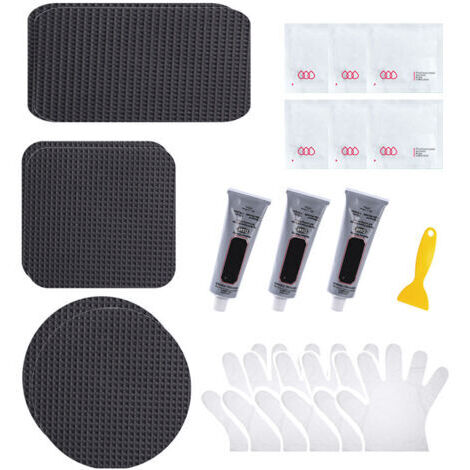 Kit de réparation de trampoline de 7 pièces pour réparer les trous ou les déchirures des tapis de trampoline (1/2)