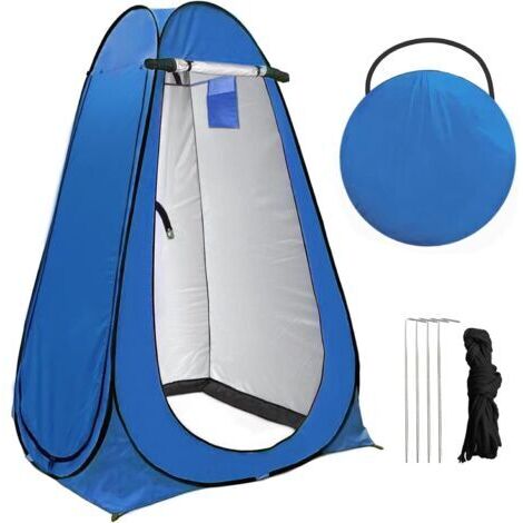 Tente de Douche Pop Up, Tentes de Toilette Portable pour Camping, Protection UV, avec Sac de Transport et Accessoires, pour Le Camping, la Plage et Les Activités de Plein Air