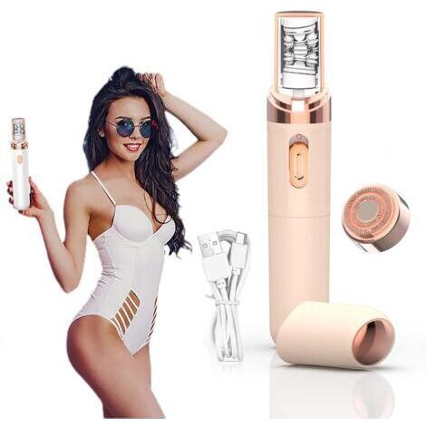 2026 Epilsmooth Pro, Epilsmooth Épilateur Visage, Rasoir corporel 7 en 1 indolore, USB Rechargeable Avec Lumière LED Intégrée, Convient pour le Visage,le Corps,les Jambes et les Aisselles (Rose)