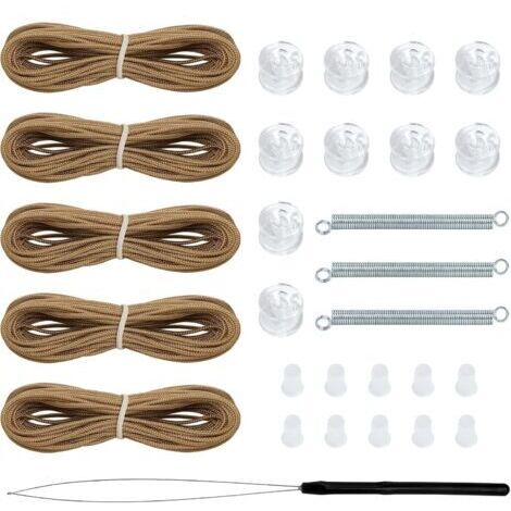 Kit de réparation de pare-soleil plissé pour camping-car, kit de retenue de pare-soleil de fenêtre de camping-car pour pare-soleil plissé de jour et de nuit(Brun) (1/5)