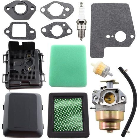 Carburateur avec filtre à air, couvercle de filtre à air, kit pour tondeuse à gazon GC135, GC160, GCV160, GCV190, remplace 17231-ZM0-040 HRB216 HRR216 HRS216 HRT216 (1/4)