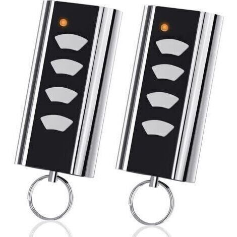 2 pièces télécommande Garage pour Normstahl Entrematic RCU 433-4K, RCU 433-2K, EA433 2KM, EA433 2KS, Compatible avec Crawford Normstahl 433,92 Rolling Code télécommande Garage