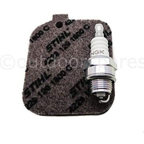 Kit de service authentique avec filtre à air et bougie pour souffleurs à feuilles et déchiqueteuses BG45 BG46 BG55 BG65 BG85 BR45C SH55 SH85