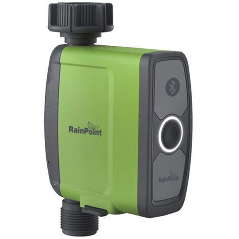 RAINPOINT - Valve de système d'irrigation intelligente - Contrôlée par application via une connexion Bluetooth - Peut être connectée à un tuyau d'arrosage de 3/4'', aucun HUB requis (1/5)