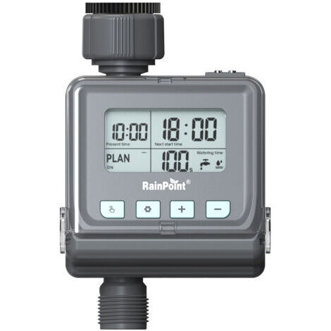 RAINPOINT -Arroseur Time 1 sortie, minuterie d'eau pour tuyau d'arrosage, 3 plans programmables, minuterie d'irrigation pour l'arrosage du jardin (1/5)