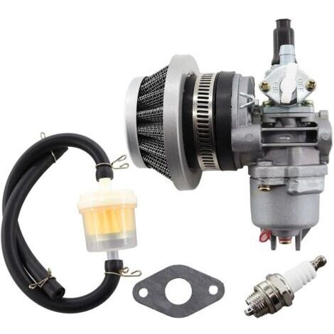 Carburateur de moteur 13 mm pour 2 temps 47 cc 49 cc 43 cc Mini ATV Quad Dirtbike Pocket Bike avec filtre à air filtre à essence Tuyau à essence (1/4)