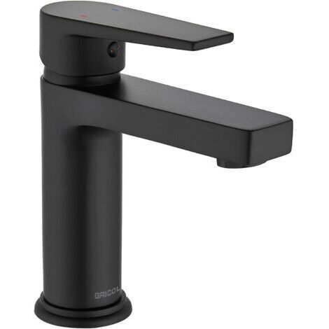 Mitigeur Lavabo Laiton Massif Robinet Salle Bain Monocommande Robinet Lavabo Mitigeur Salle de Bain Mat Noir