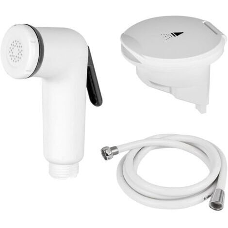 Kit de pommeau de douche bateau avec pommeau de douche rétractable en ABS et tuyau en PVC sans enchevêtrement à 360 degrés pour applications de rinçage marine et extérieur (4 m) (1/5)