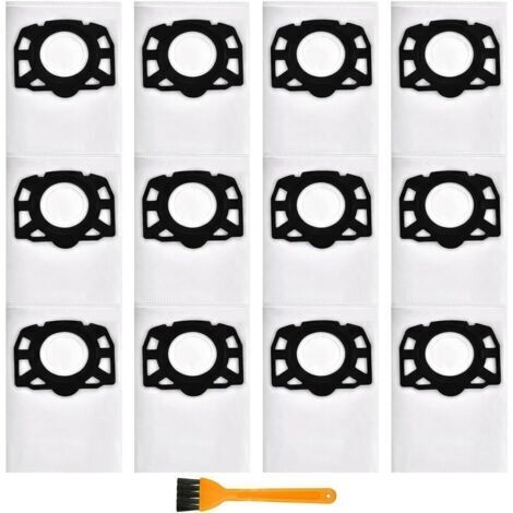 Lot de 12 sacs pour aspirateur Karcher KFI 357 compatibles avec WD3 WD2 Plus KWD1 KWD2 KWD3 MV3 WD3.200-WD3.800M SE4001 SE4002, remplace 2.863-314.0 (1/5)