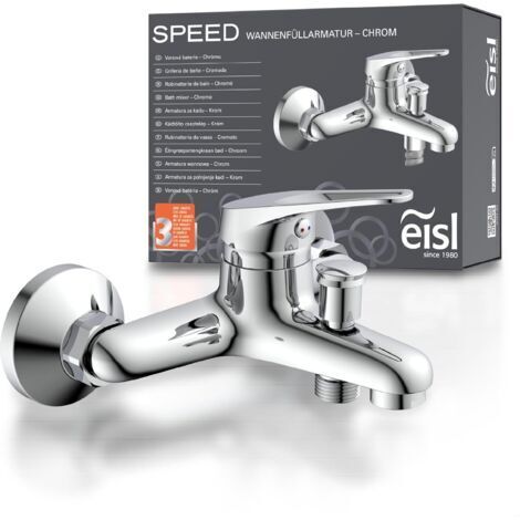 NI023SCR Speed Mitigeur de baignoire, Mitigeur de bain pour la baignoire, Mitigeur monocommandé pour le bain, chrome (1/5)