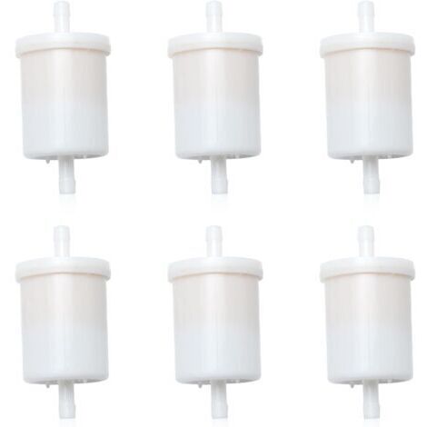 Lot de 6 filtres à essence pour Kubota 12581-43012 12581-43010 BX22D BX23D BX24D BX25 BX1870 BX1860 BX1850D BX1830D BX1800D BX15000D D tondeuse de rechange Pour OEM 12581-43010 12581-43012