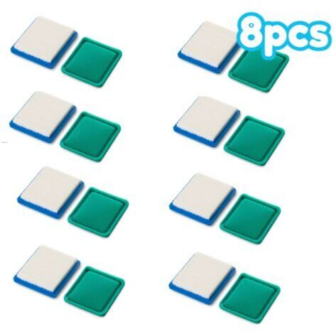 Kit de filtre à air et pré-nettoyant pour BRIGGS&STRATTON - Références 4101, 4915, 491588, 491588S, 5043, 5043A, 5043B, 5043D, 5043H, 5043K (lot de 8) (1/2)