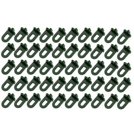 Pince torsadée pour serre, kit de 100 pinces torsadées pour serre, pince torsadée en plastique, pince d'angle d'extension de fixation verte pour serre en aluminium, maille isolante, pare-soleil (1/4)