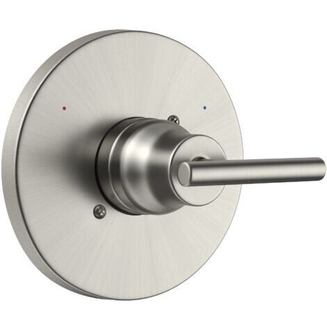 Compatible avec les robinets, poignées de douche et kit de garniture de douche en acier inoxydable brossé T14059-BL de la série Delta Trinsic 14 (robinet et valve non inclus). (1/5)