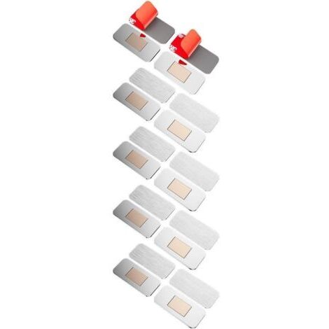 10 Paquets Aimant Porte Placard, Loqueteau Magnétique Ultra Fin avec Adhésif, Aimant pour Porte de Placard/tiroir en Acier Inoxydable, Fermeture Silencieuse, Facile à Installer (1/5)