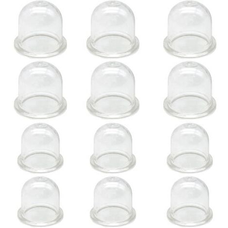 Lot de 12 Ampoules d'amorçage pour carburateur Compatible avec Poulan Crafstman Weedeater Tronçonneuse de Rechange pour Roybi Homelite Zama Walbro Tondeuse à gaz Souffleur Débroussailleuse (1/5)