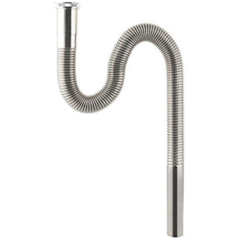 Siphon de lavabo Tuyau d'égout en acier inoxydable SUS304 80CM (1/5)