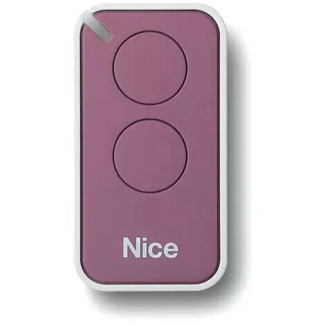 Émetteur de télécommande 2 canaux INTI2L – Fréquence 433,92 MHz – Portée extérieure de 150 m – Alimentation par pile CR2032 – Compatible avec NICE FLOR-S1/S2/S4