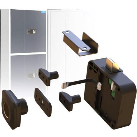 Serrure Intelligente pour Armoire, Serrure électronique Biométrique à Empreintes Digitales, Tiroir, Porte, Serrure de Remplacement Cachée pour la Maison et Le Bureau (1/4)