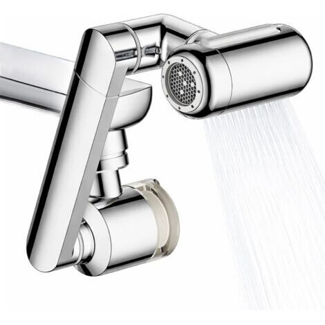 1080° Rotating Faucet Extender with Upward Facial Mist, 4 Water Modes & Built-in Filter, Adjustable Swivel Tap Aerator, Water Saving Universal Sink Sprayer for Kitchen & Bathroom Faucet