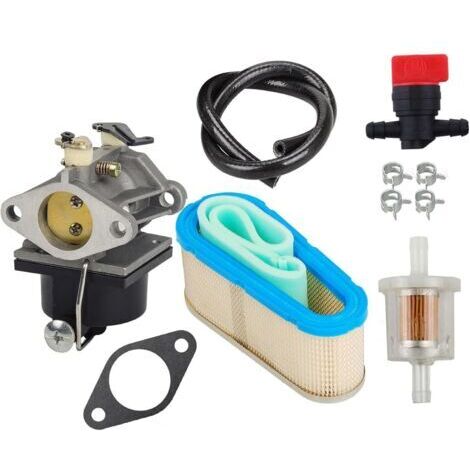 OuyFilters Carburateur, avec Filtre à air 36356, vanne d'arrêt, Filtre à Carburant, Ligne d'alimentation, pour Tecumseh OHV125, OHV130 et OVH135, modèle de Rechange du 640065A (1/5)