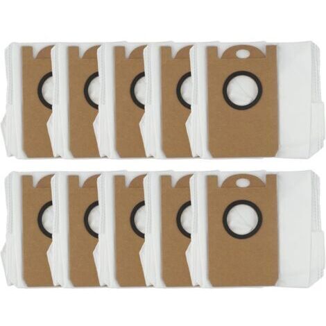 Lot de 10 sacs à poussière pour aspirateur Vistefly M203, collecteurs de saleté avec filtre HEPA, sacs à déchets pour robot robotique pour recharges (1/5)