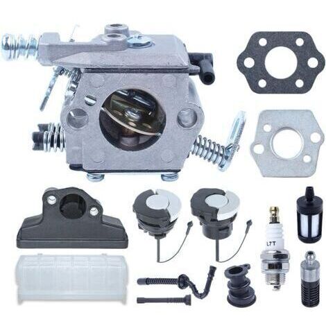 Kit carburateur pour tronçonneuses STIHL 021, 023, 025, MS 210, MS 230, MS 250, pièces de rechange ADEFOL, accessoires de carburateur, y compris joint, bougie d'allumage, bouchon de réservoir, 13 en 1 (1/5)
