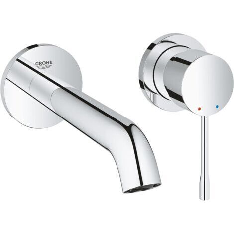 Essence Mitigeur Lavabo, Encastré, 2 trous mural, Taille M, chrome, 19408001 (Import Allemagne)