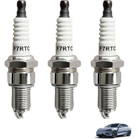 3 Pièces Bougie D’Allumage F7RTC Compatible avec NGK BPR7ES 5534 V-Line 19, Bosch WR5DC WR5DP, Champion RN7YC RN9YC, Denso W22EPR-U, Bougie F7RTC Remplacement pour Moteurs Thermiques Outils Motorisés (1/5)