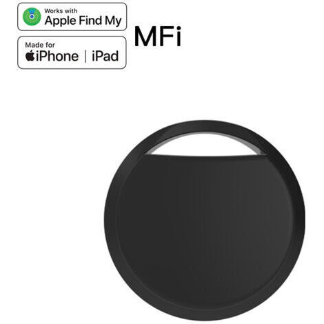 Smart Tag pour Apple Airtags (IOS) Trouvez mon Apple avec localisateur d'objets perdus pour bagages Valise Key Finder Bluetooth Tracker/Noir