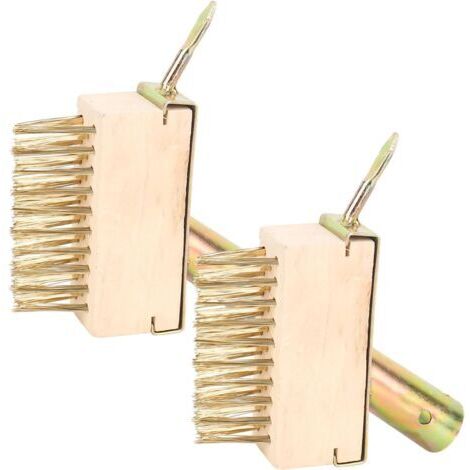 Lot de 2 Brosses À Joints pour Mauvaises Herbes avec Crochet, Brosse de Mauvaises Herbes Têtes De Brosse À Mauvaises Herbes De Rechange,Brosse en Acier pour Mousse Et Mauvaises Herbes (1/4)