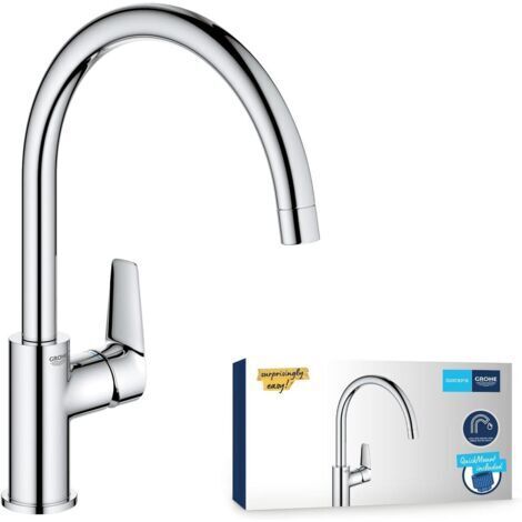 Robinet de salle de bains lavabo Start Edge, zone rotation 360°, mousseur économie d'eau, installation et nettoyage facile, chromé, 30529001 (Import Allemagne) (1/5)