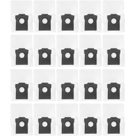 Lot de 20 sacs à poussière pour aspirateur Haute filtration 3,5 L Pour Conga X70 X100 Pour JONR X1 MAX Pour Everybot Q11 Sacs à poussière pour robot aspirateur (1/5)