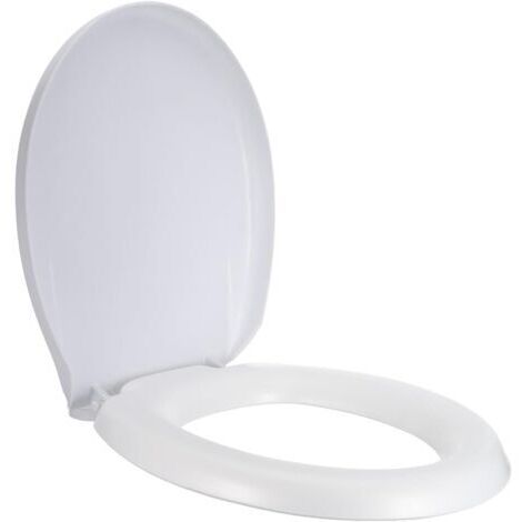 Abattant Wc Rembourré en Mousse Eva 40 X 34 Cm, Siège de Toilette Doux et Imperméable pour Seniors, Coussin Épais Anti-bruit, Adapté aux Toilettes Allongées, Accessoire Salle (1/5)
