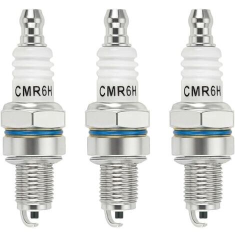 3 Pièces CMR6H Bougie d'Allumage pour Stihl MS170 MS171 MS181 MS211 FS90 MS231 MS241 FS100 FS110 BG56 NGK 3365 CMR6H Bougie pour Tondeuse Souffleurs Débroussailleuses Tronconneuse (1/5)