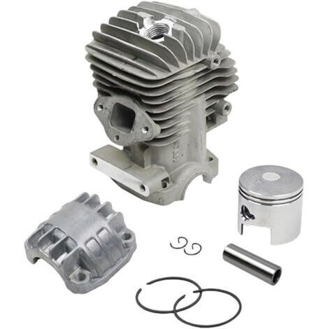 Kit de piston de cylindre 34 mm pour remplacement de moteur de tronçonneuse, chromé, compatible avec les modèles 2500 25cc et plus