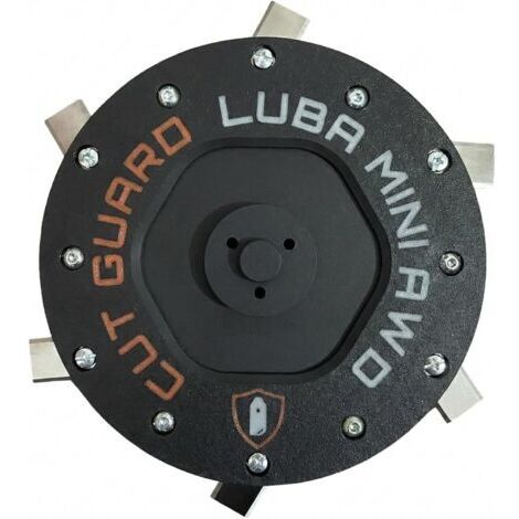 Disque de coupe compatible avec LUBA MINI AWD 800, 1500, LiDAR Mammotion avec protection et 6 lames – Plaque de coupe pour robot tondeuse et plateau de couteau, ne bloque pas l'herbe, durable et sûr