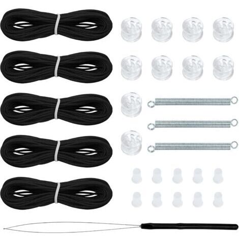 Kit de réparation de pare-soleil plissé pour camping-car, kit de retenue de pare-soleil de fenêtre de camping-car pour pare-soleil plissé de jour et de nuit(Noire) (1/5)