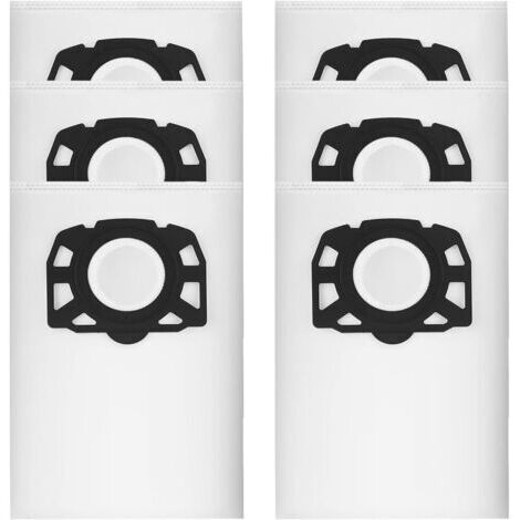 KFI 357 Lot de 6 sacs d'aspirateur pour Kärcher WD2Plus/WD3/KWD1/KWD2/KWD3/MV3/WD3.200-WD3.800M/SE4001/SE4002 (1/5)