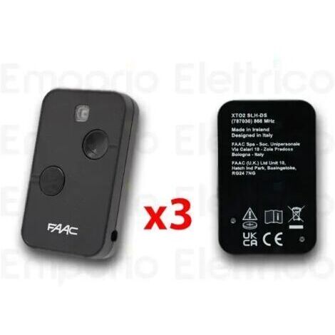 Télécommande FAAC 3 x 2 canaux XT2 868 SLH LR 787009