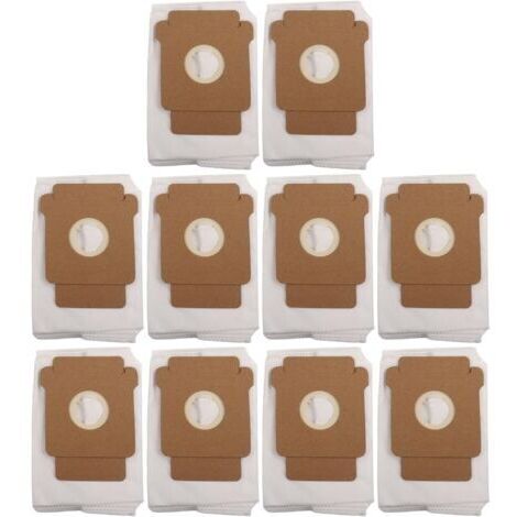 Lot de 10 sacs à poussière pour aspirateurs robots Roomba 105/Plus 405/Plus 505/Max 705/Combo 2 Essential, capacité de 3 L, fibre soufflée par fusion et tissu non tissé, filtration avancée (1/5)