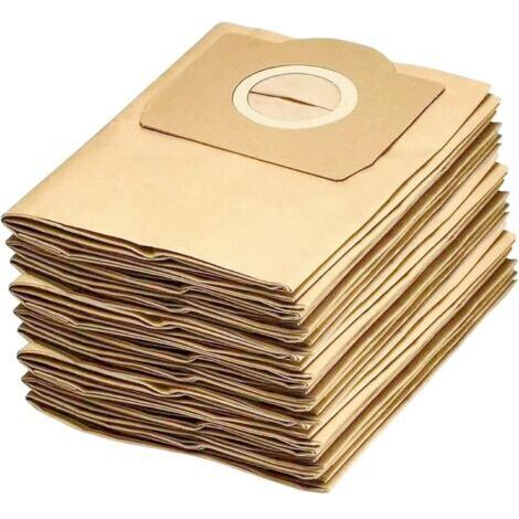 10 Sac pour Aspirateur Kärcher WD3 MV3 6.959-130.0 A 22xx Séries, A 25xx Séries, A26xx Séries, SE 4001 4002 en Papier