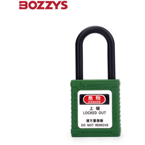 OEM 38mm Manille En Nylon Industriel Serrure De Sécurité Industrielle Cadenas De Sécurité Cadenas Loto -vert (1/3)