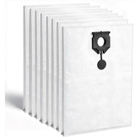Lot de 8 sacs d'aspirateur en non-tissé pour Kärcher NT30/1 (2.889-154.0), NT 30/1 30 L 30L NT 30/1 Ap Te L, NT 30/1 Ap L, NT 40/1, NT 50/1,30 L pour accessoires d'aspirateur eau et pour Kärcher (1/5)