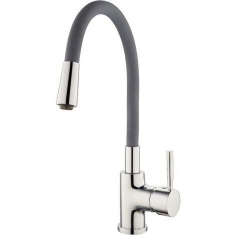 Robinet d'évier Barcelona Chromé/gris robinetterie (1/5)